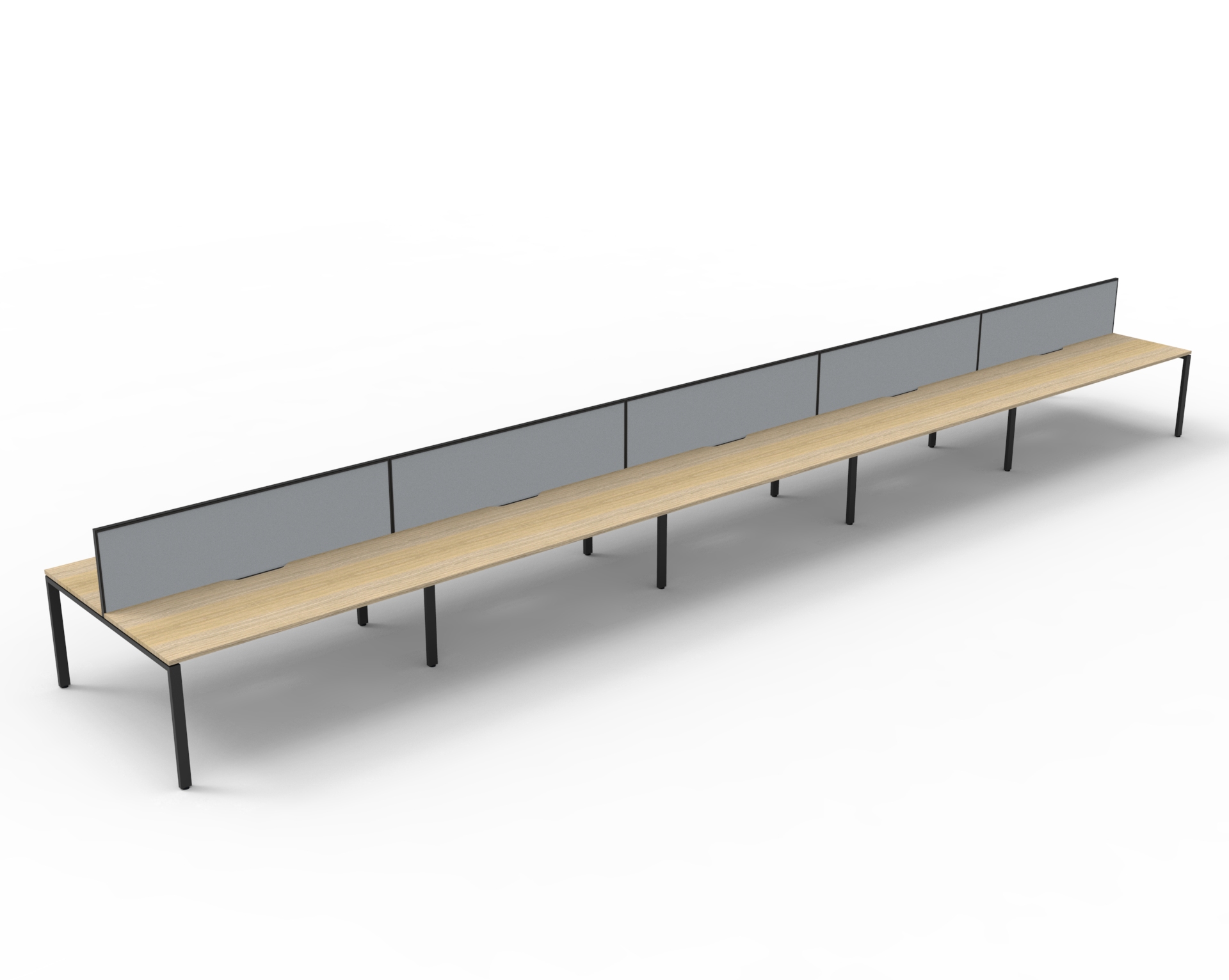 Profile 10 Person Double Sided Workstation - With Screen